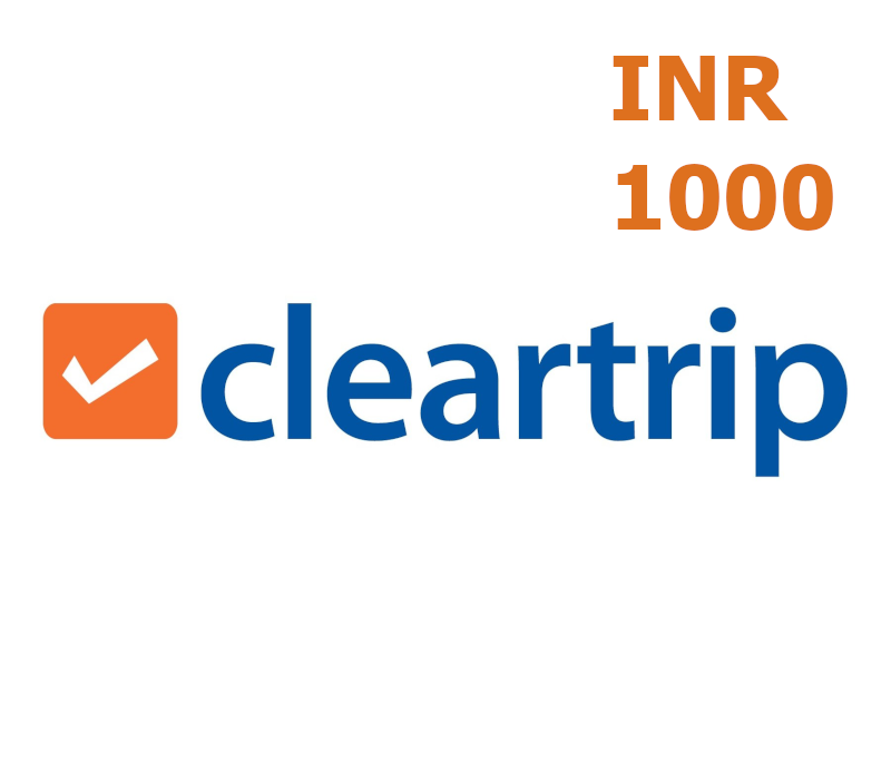 Cleartrip Hotels INR 1000 Подарочная карта IN
