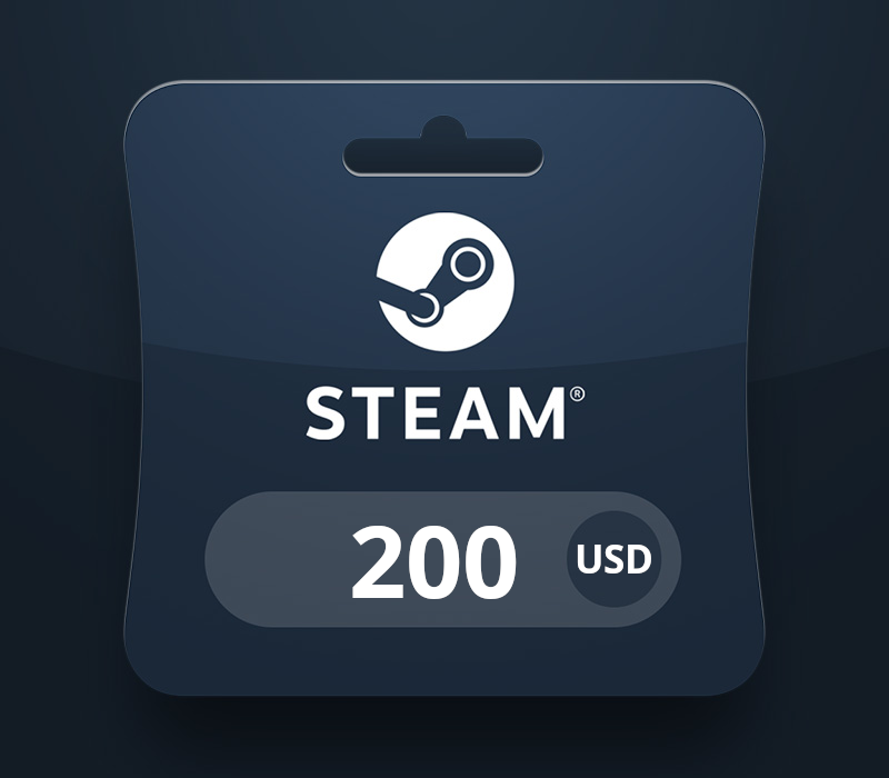 Steam Wallet USD 200 Подарочная карта BH