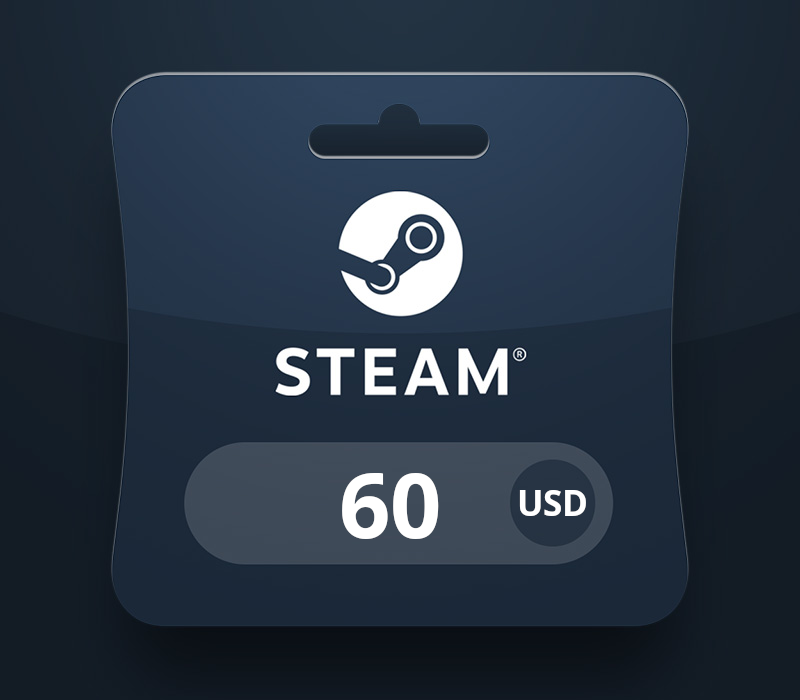 Steam Wallet USD 60 Подарочная карта BH