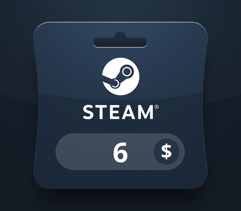 Steam Wallet USD 6 Подарочная карта BO