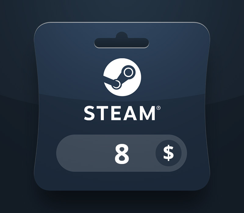 Steam Wallet USD 8 Подарочная карта EC