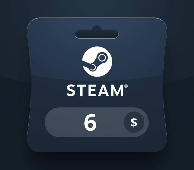 Steam Wallet USD 6 Подарочная карта MA