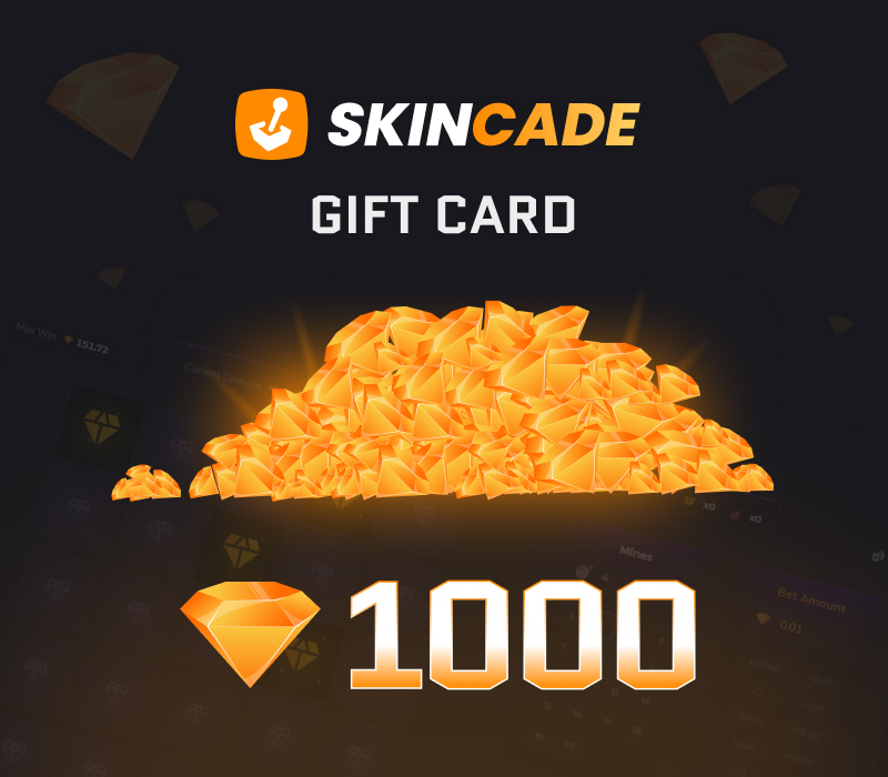 Skincade 1000 Gems Подарочная карта