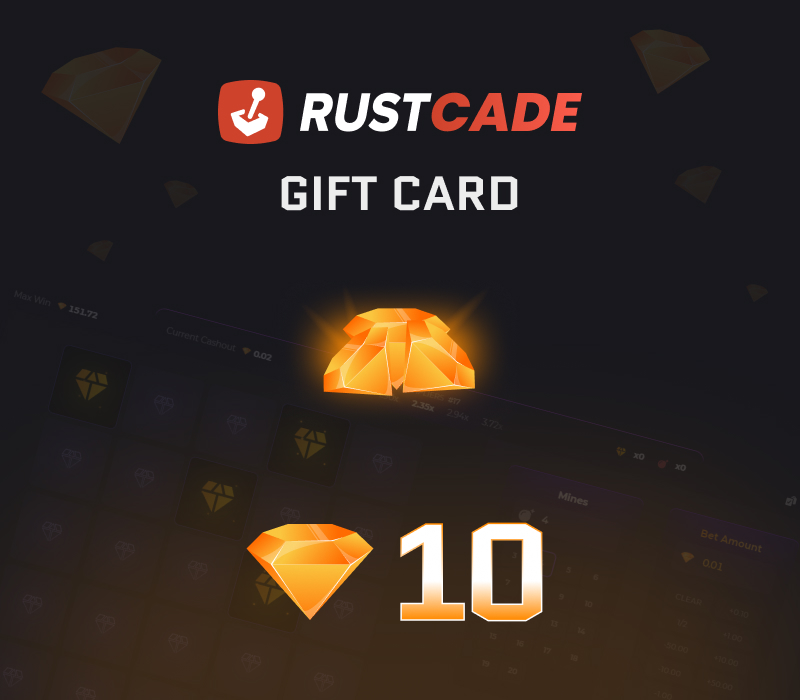 Rustcade 10 Gems Подарочная карта