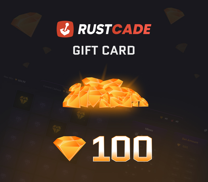 Rustcade 100 Gems Подарочная карта
