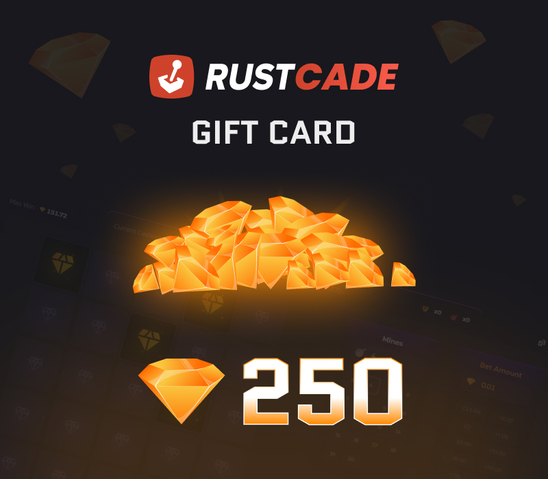 Rustcade 250 Gems Подарочная карта