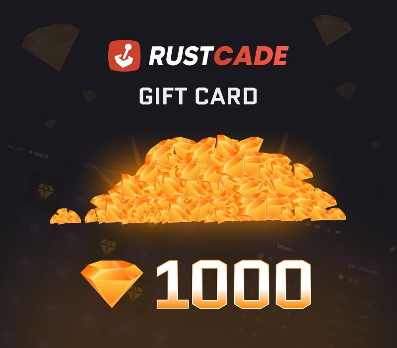 Rustcade 1000 Gems Подарочная карта