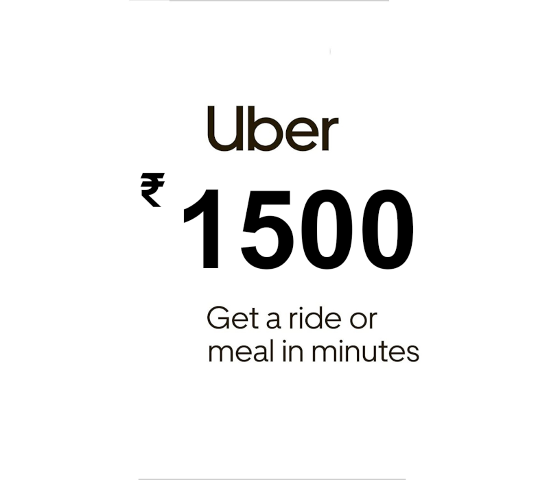 Uber INR 1500 Подарочная карта IN