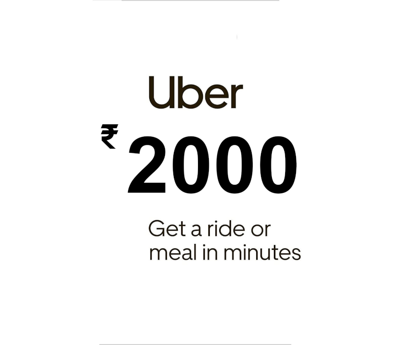 Uber INR 2000 Подарочная карта IN