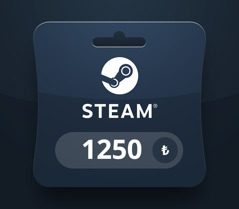 Steam Wallet TRY 1250 Подарочная карта TR