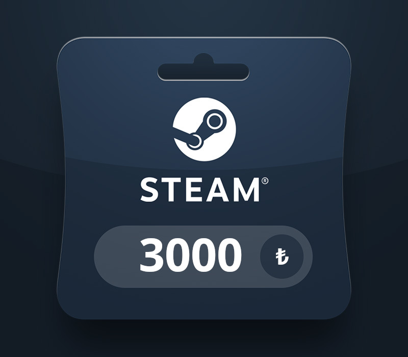 Steam Wallet TRY 3000 Подарочная карта TR