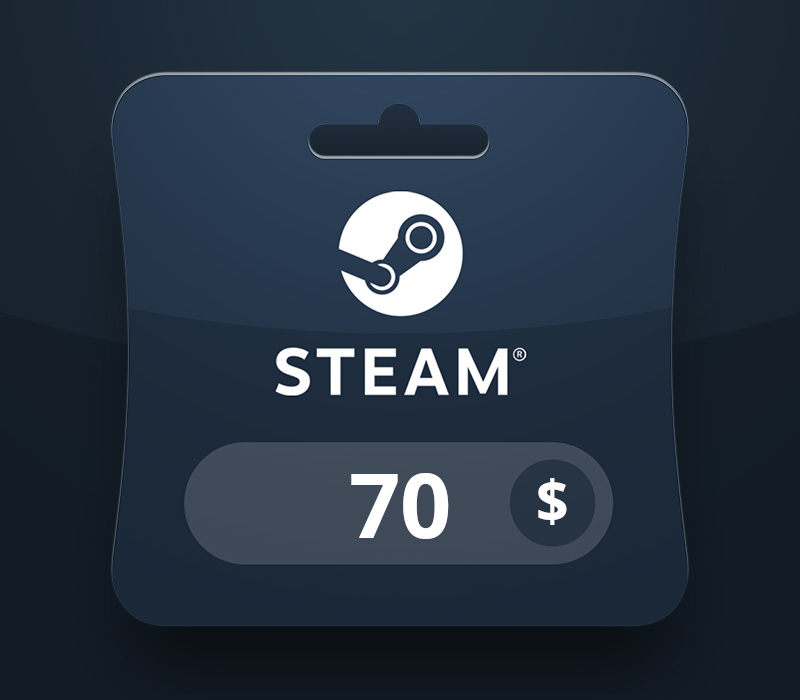 Steam Wallet USD 70 Подарочная карта LK