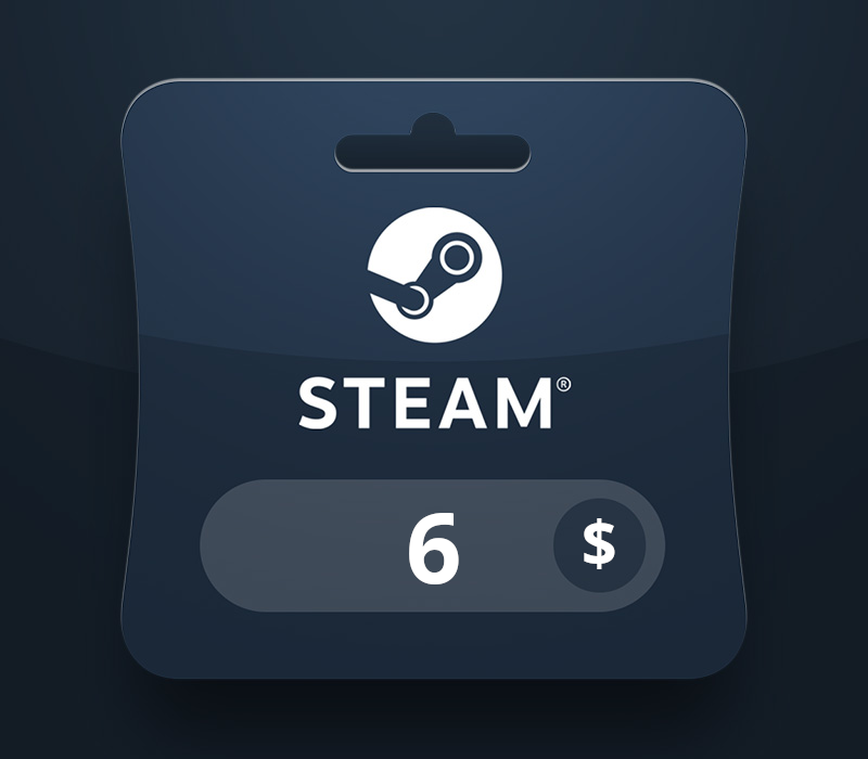 Steam Wallet USD 6 Подарочная карта LK