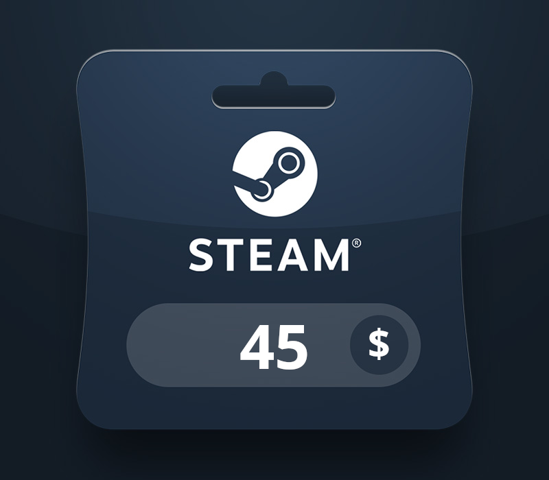 Steam Wallet USD 45 Подарочная карта MV