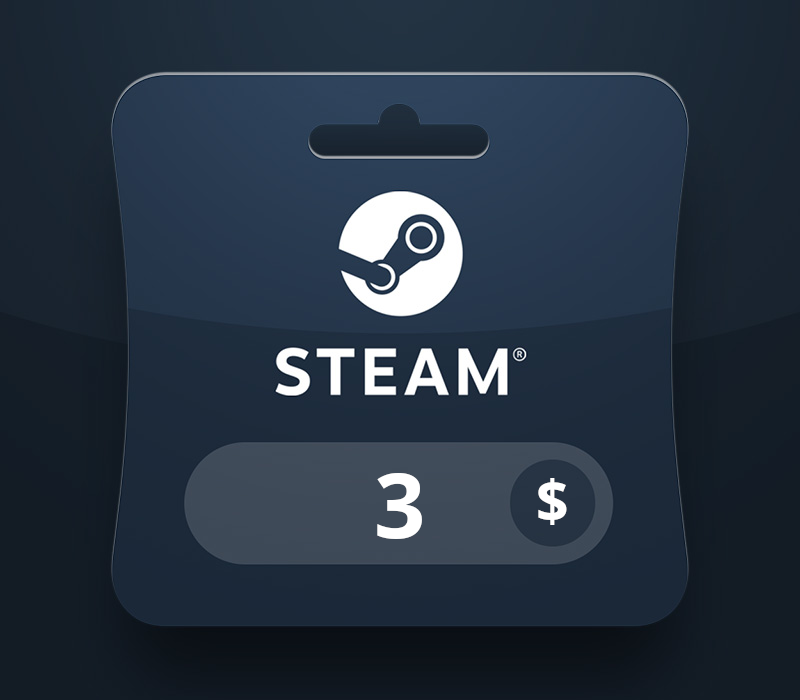 Steam Wallet USD 3 Подарочная карта MV