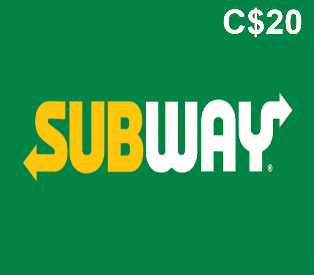 Subway CAD 20 Подарочная карта CA