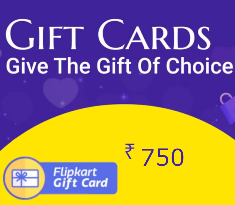 Flipkart INR 750 Подарочная карта IN