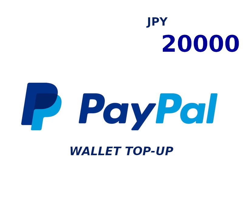 PayPal Wallet JPY 20000 Top Up