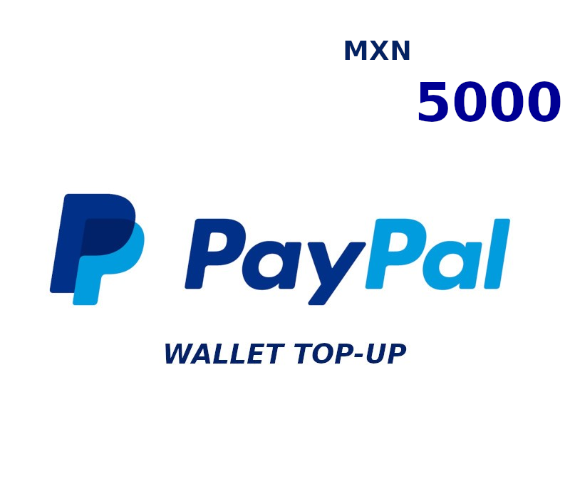 PayPal Wallet MXN 5000 Top Up