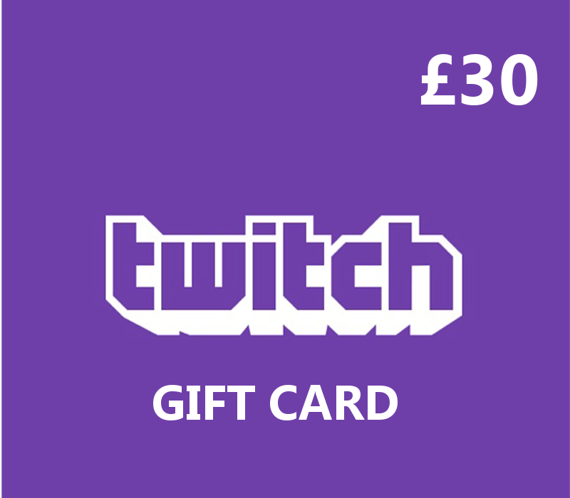 Twitch GBP 30 Подарочная карта UK