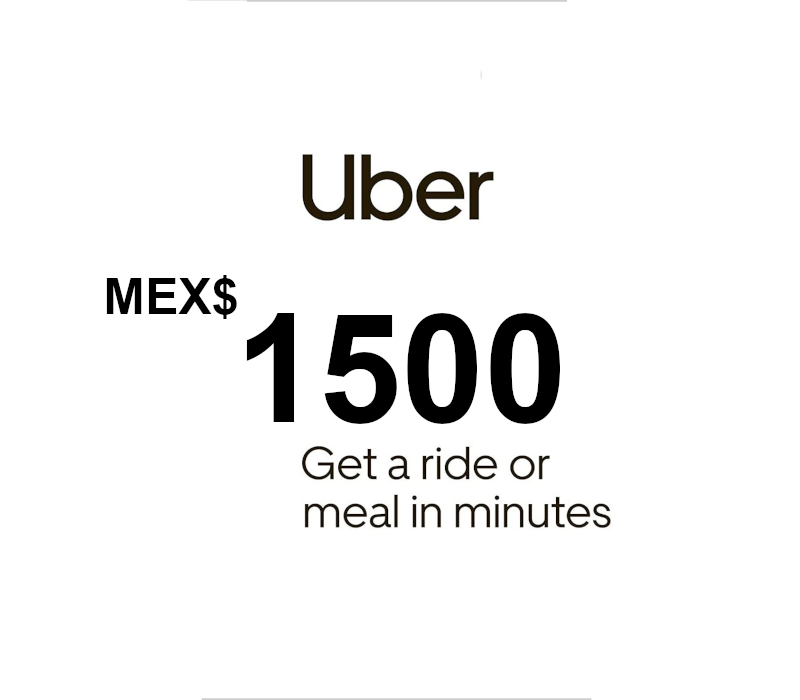 Uber MXN 1500 Подарочная карта MX