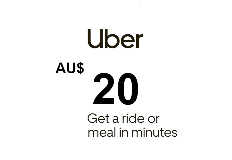 Uber AUD 20 Подарочная карта AU