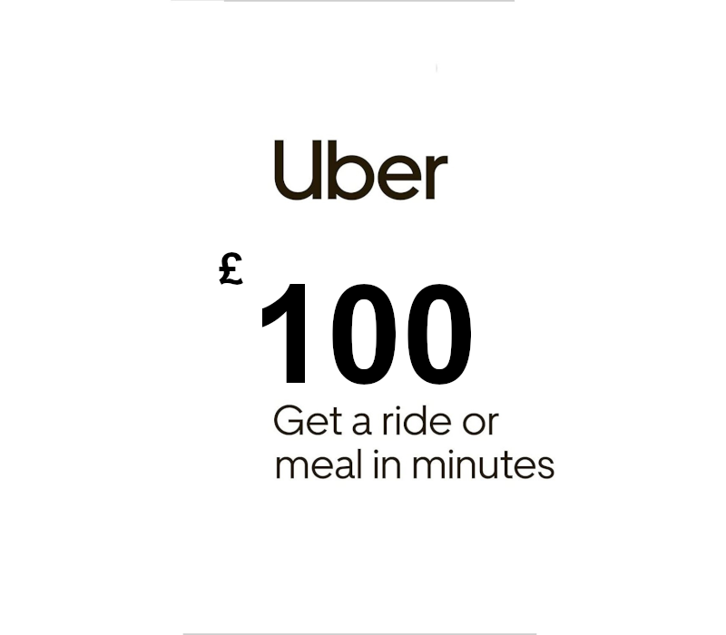 Uber GBP 100 Подарочная карта UK
