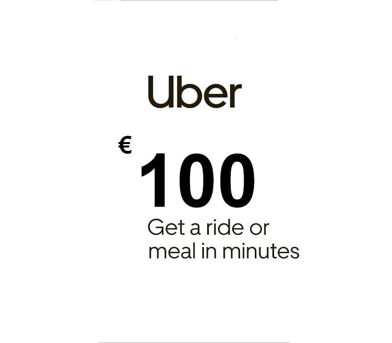 Uber EUR 100 Подарочная карта DE