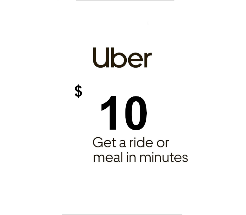Uber USD 10 Подарочная карта US