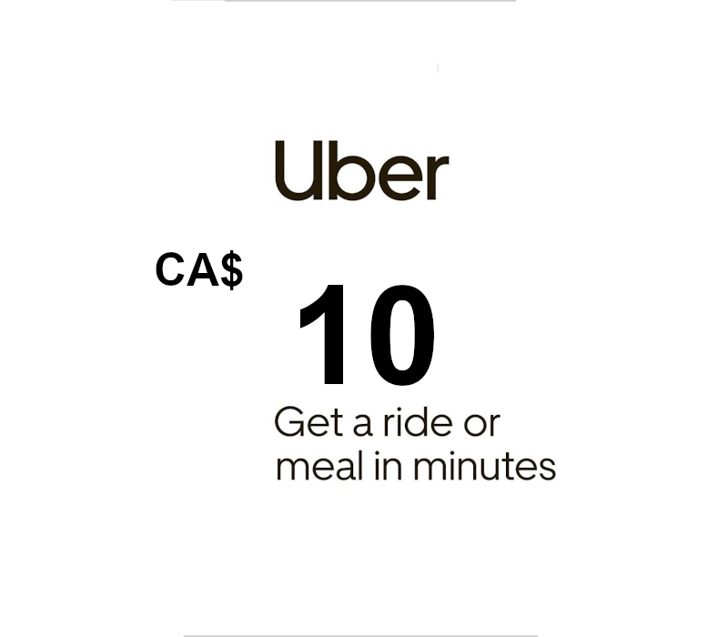 Uber CAD 10 Подарочная карта CA