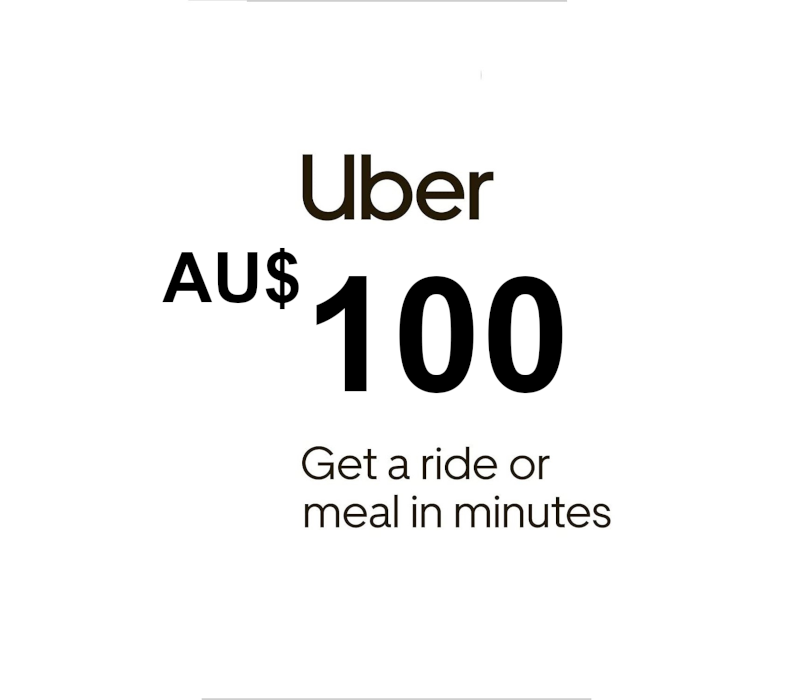 Uber AUD 100 Подарочная карта AU