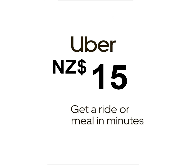 Uber NZD 15 Подарочная карта NZ