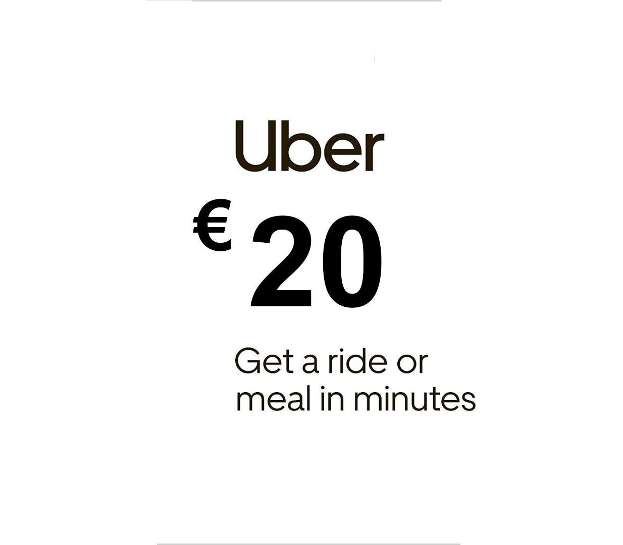 Uber EUR 20 Voucher
