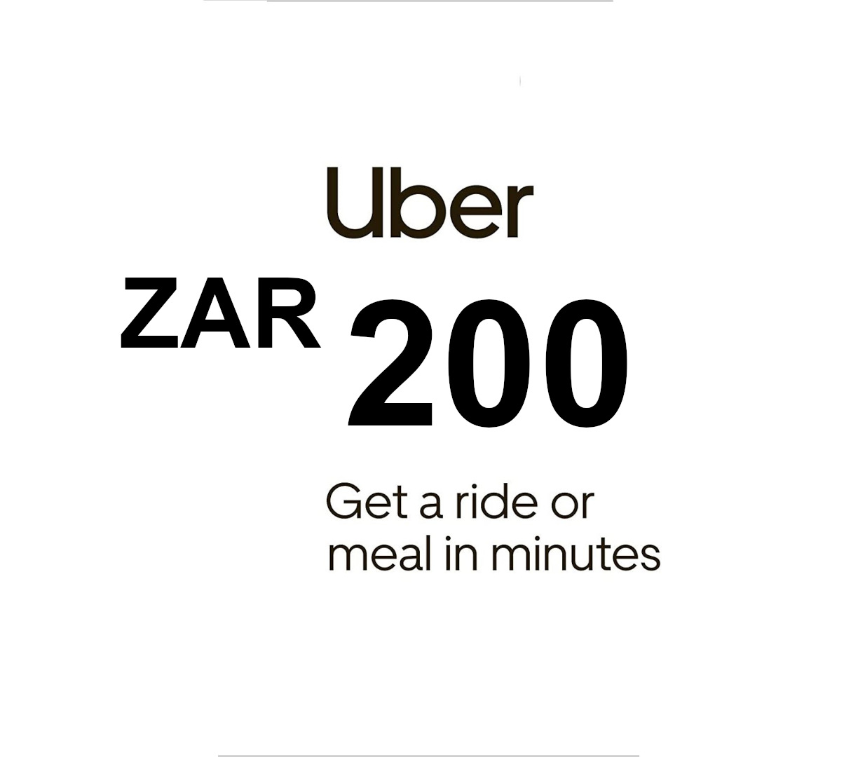 Uber ZAR 200 Voucher
