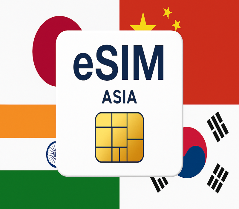 eSIMs 3 GB Data Mobile ASIA (valid for 30 Days)
