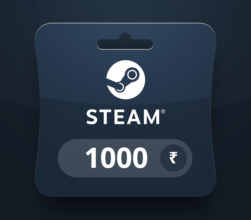 Steam Wallet INR 1000 Подарочная карта IN