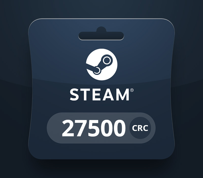 Steam Wallet CRC 27 500 Подарочная карта