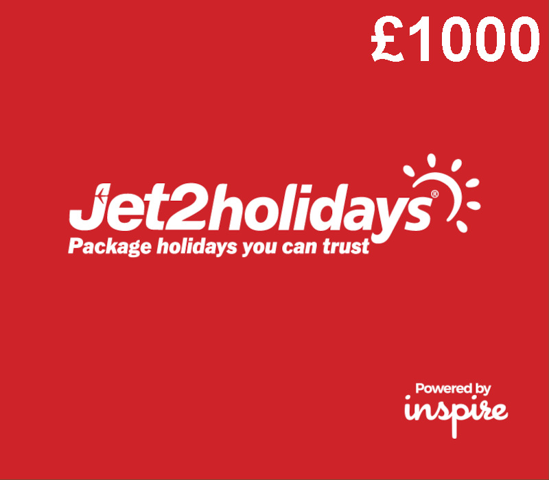 Jet2Holidays by Inspire GBP 1000 Подарочная карта UK