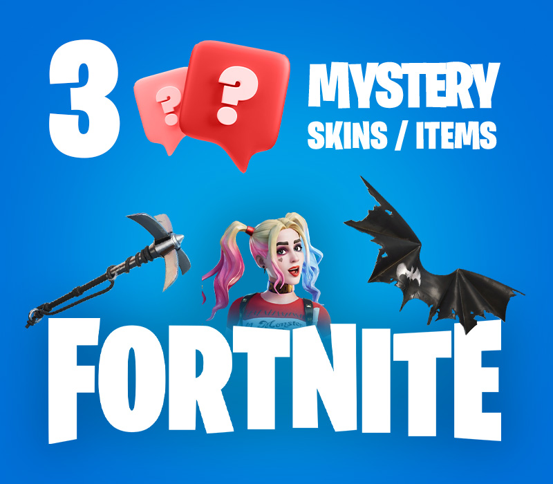 3 Mystery Fortnite Skins / Items PC Epic Games Ключ