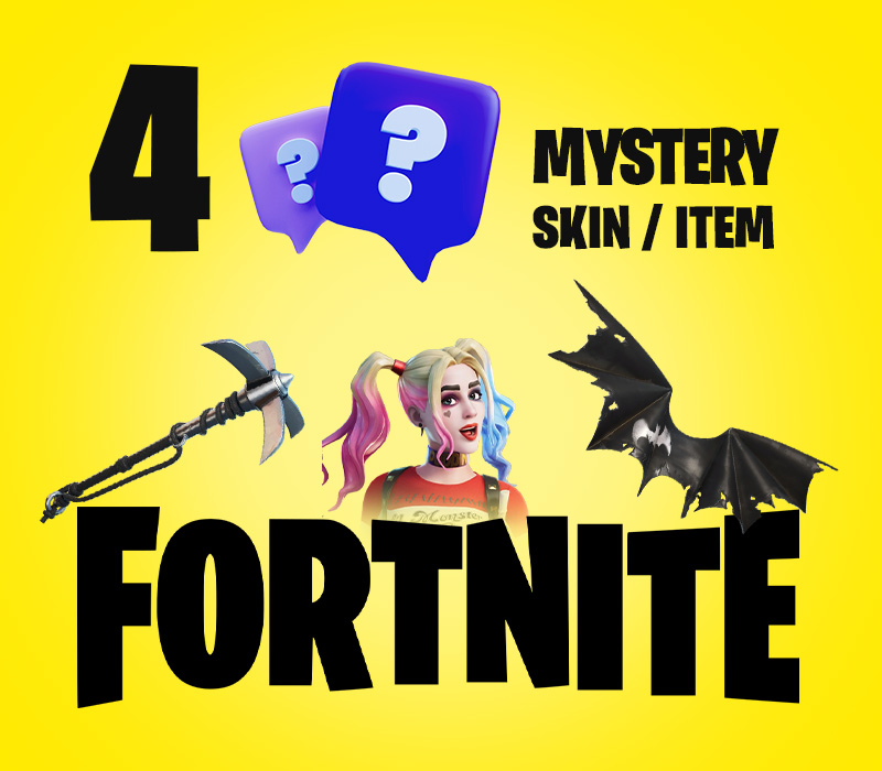 4 Mystery Fortnite Skins / Items PC Epic Games Ключ
