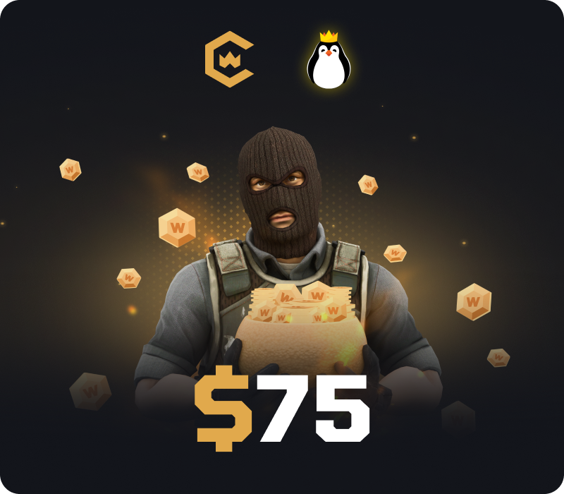 CSGOWin $75 Подарочная карта