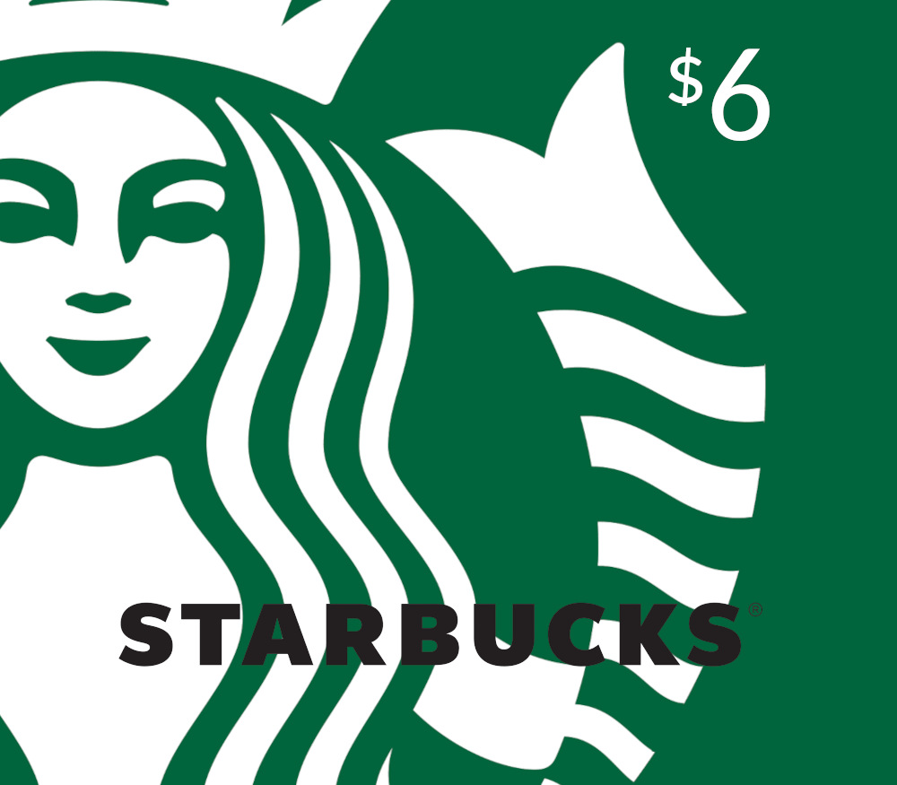 Starbucks USD 6 Подарочная карта US
