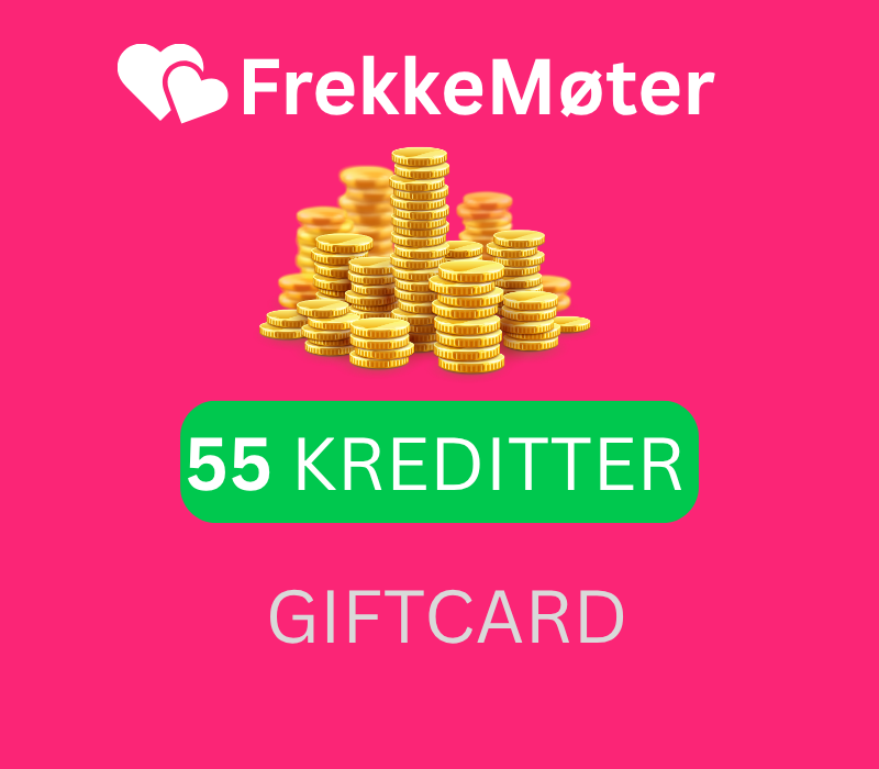 FrekkeMøter.no 55 Credits Подарочная карта