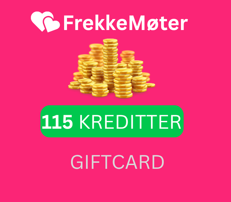 FrekkeMøter.no 115 Credits Подарочная карта