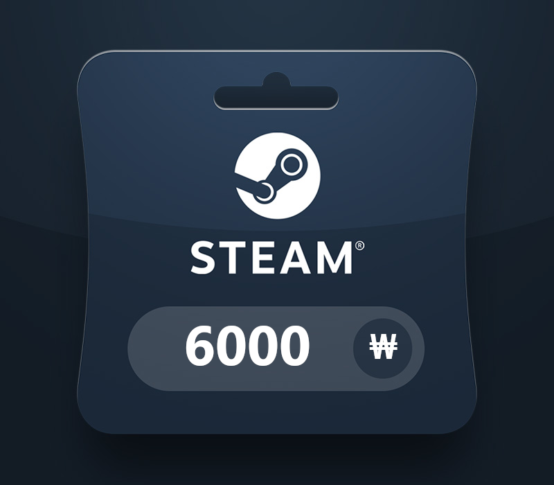 Steam Wallet KRW 6000 Подарочная карта KR