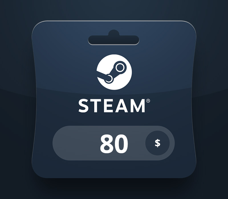 Steam Wallet USD 80 Подарочная карта US