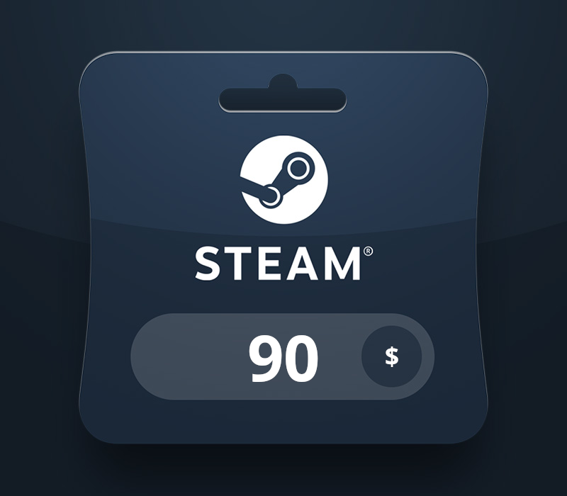Steam Wallet USD 90 Подарочная карта US