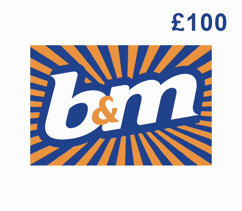 B&M GBP 100 Подарочная карта UK