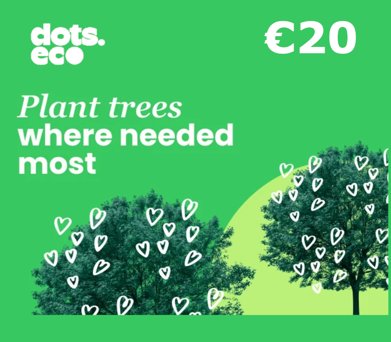 Dots.eco - Plant Trees Where Needed The Most EUR 20 Подарочная карта IE