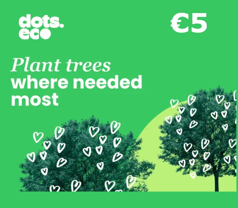 Dots.eco - Plant Trees Where Needed The Most EUR 5 Подарочная карта NL
